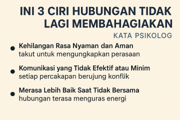 3 Ciri Hubungan Tidak Lagi Membahagiakan